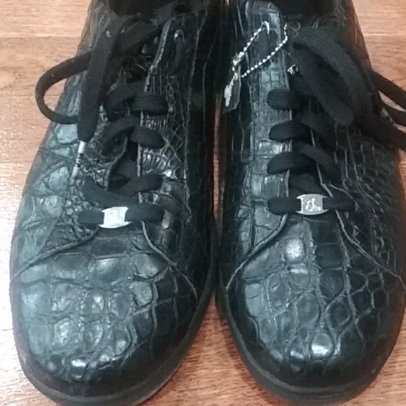 Jacob Arabo black crocodile shoes - Picture 5 of 7